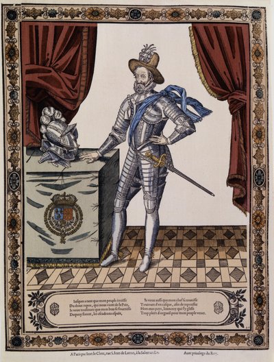 Henrik IV (1553 - 1610), kung av Frankrike omkring 1600. av Unknown artist