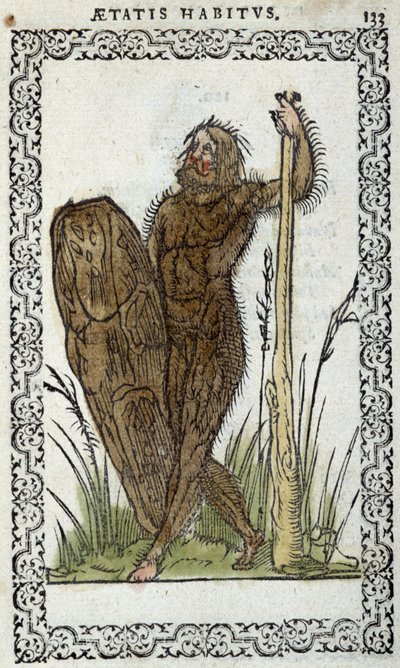 Homme sauvage - i "" Habits et effigies"" av Jean Sluperius av Unknown artist