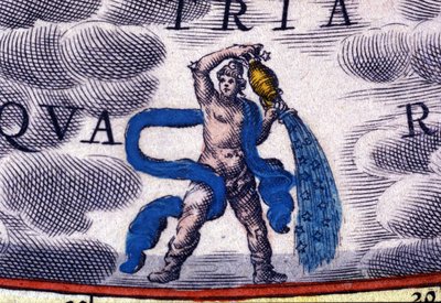 Horoskop: zodiakens tecken, Vattumannen. av Unknown artist