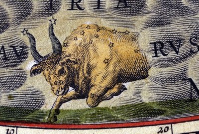Horoskop: zodiakens tecken, Oxen. av Unknown artist