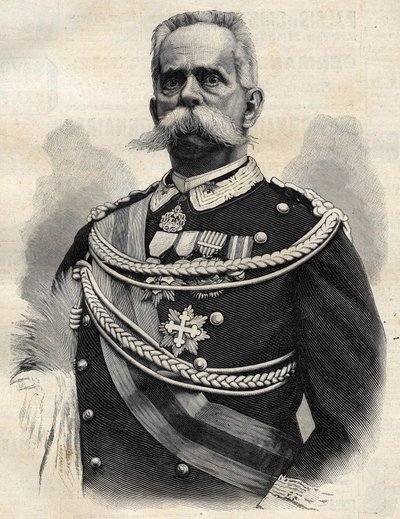 Humbert I (1844-1900), kung av Italien. av Unknown artist
