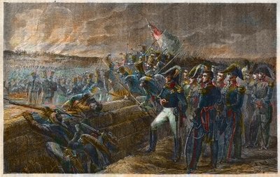 Hundra Tusen Sons of Saint Louis - Den franska belägringen i slaget vid Trocadero - 31 augusti 1823 - Spanska expeditionen - Slaget vid Trocadero av Unknown artist