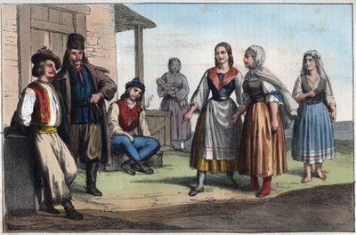 Ungersk bonde på 1800-talet - gravyr från "" Seder och traditioner för alla folk i universum. Det vill säga historien om regeringen, om lagarna, om milisen, om religionen för alla nationer från de mest avlägsna tiderna till våra dagar "1856 av Unknown artist