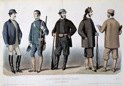 Jaktdräkter, "" Le Journal des tailors"" av Unknown artist