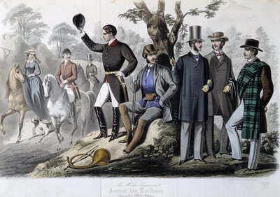 Jaktdräkter, "" Le Journal des tailors"" av Unknown artist