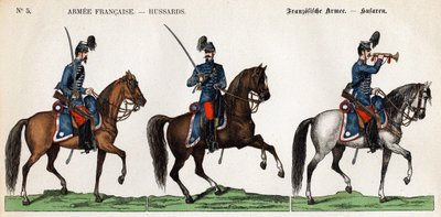 Husarer av den franska armén av Unknown artist