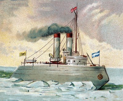 Icebreaker - Icebreaker Ship (Ice Breeze) sent 1800-tal av Unknown artist