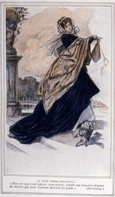 Illustration till teaterpjäsen "" Barberine"" skapad 1835 av Alfred de Musset (1810 - 1857). av Unknown artist