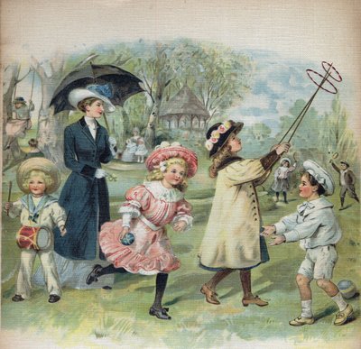 Illustration i "La jour de Ginette et Raymond", början av 1900-talet. av Unknown Artist