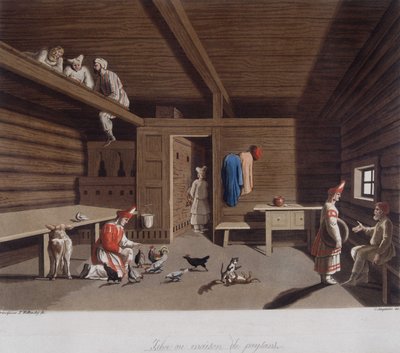I "Den gamla och moderna kostymen" 1819-1820, av Ferrario. av Unknown artist
