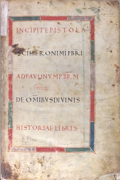 Epistel incipit-sida, 1000-talet (miniatyr, membranhandskrift) av Unknown artist