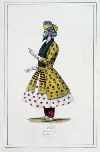 Indien: man från Delhi - i "De olika folken på jorden"" av Fader Paul Jonhanneaud, Librairie des Bons livres av Unknown artist