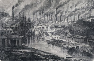 Industry in England: Copper Factory av Mr. Vivian (Manchester), "" Round the World", 2:a veckan 1865. av Unknown artist