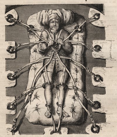 Förhör med Robert Francois Damiens (Robert-Francois Damier av Unknown artist