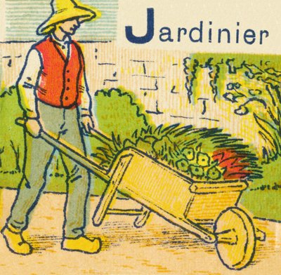 J som Trädgårdsmästare av Unknown artist
