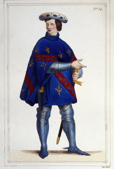 Jacques de Bourbon, greve av La Marche, konstapel i Frankrike 1354 (? -1361). av Unknown artist