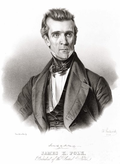 James K. Polk, USA:s president av Unknown artist