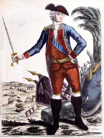 Jean-Baptiste Donatien de Vimeur, greve av Rochambeau (1725 - 1807), generallöjtnant för King