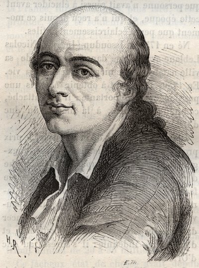 Jean-Claude Delametherie (Jean Claude la metherie) (1743-1817) fransk naturforskare, mineralog och paleontolg. av Unknown artist