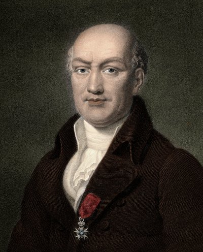 Jean Baptiste (Jean-Baptiste) Joseph Delambre 1749-1822 - gravyr - 1800-talet av Unknown artist