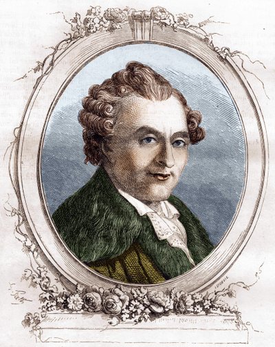 Jean Michel Sedaine. Fransk dramatisk författare 1719-1797. av Unknown artist