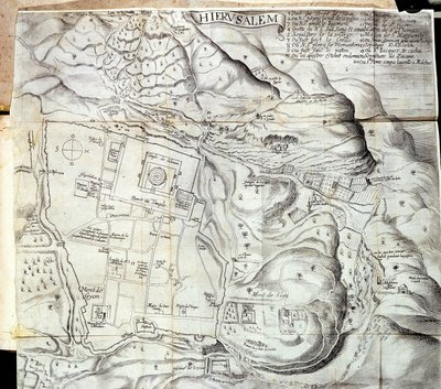 Jerusalem - i "" Levantens resa gjordes på kungens befallning år 1621", redigerad 1629 av Unknown artist