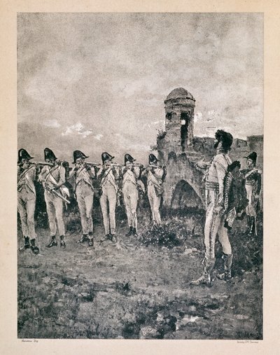 Joachim Murat (1767-1815), marechal av Frankrike, kung av Neapel, skjuten den 13/10/1815 i Calabria Prints of period. av Unknown artist