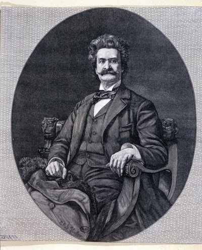 Johann II Strauss Jr. (1825-1899), österrikisk musiker. av Unknown artist