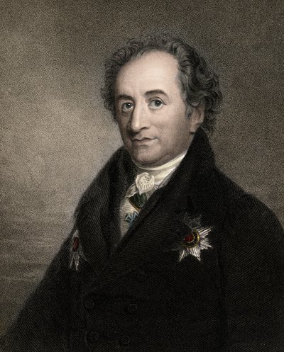 Johann Wolfgang av Goethe 1749-1832 - gravyr - 1800-talet av Unknown artist