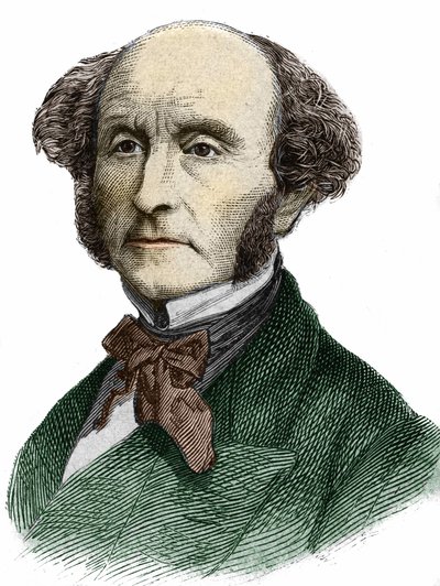 John Stuart Mill (1806 - 1873), brittisk filosof och ekonom. av Unknown artist