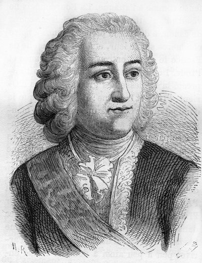 Joseph François Dupleix (1697-1763), fransk kolonialadministratör av Unknown artist