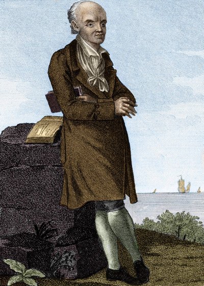 Joseph Jerome Lefrancois de Lalande, fransk astronom (1732-1807). av Unknown artist
