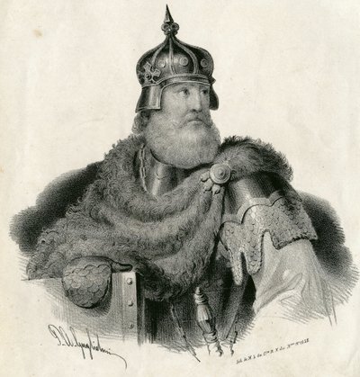 Kestutis - storhertig av Litauen och hertig de Trakai 1297-1382 av Unknown artist