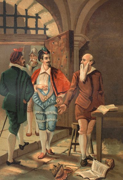 Kung Henrik III med Bernard Palissy (1510 - 1589). Kromolitografi från slutet av 1800-talet. baserad på La Ciencia y sus Hombres av Louis Figuier. Barcelona 1881 av Unknown artist