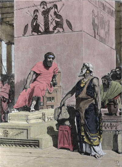 Kung Tarquin den äldre, av etruskiskt ursprung av Unknown artist