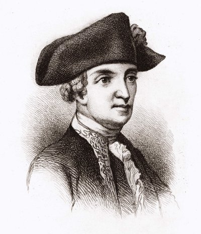 Riddare av Chastellux, porträtt av François Jean, markis av Chastellux (1734 - 1788), fransk författare och militär - grav. 1800-talet. av Unknown artist
