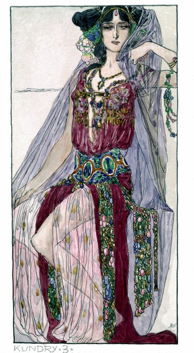 Kunddräkter till Richard Wagners opera "Parsifal". Wien av Unknown Artist