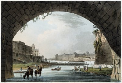 La Monnaie, 4 nationer i Paris sett av J.C.Mats, publicerad av W.Miller i London-1806 av Unknown artist