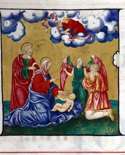 La Nativity, representation från en kör från Chiesa dell