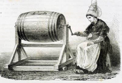 The Normande churn - i "" Industrins underverk"" av Louis Figuier av Unknown artist