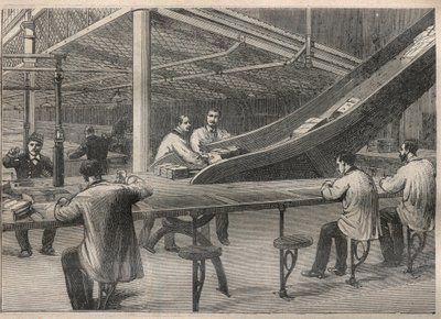 Brevpost: stämpla brev på Hotel des Posts i Paris av Unknown artist