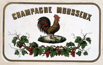 Märke "" Champagne Sparkling". s.d.. av Unknown artist