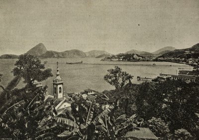 Lapa-stranden, Rio de Janeiro, Brasilien, gravyr efter fotografi av Vittorio Boron från L