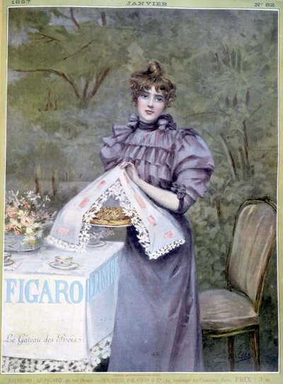 Kungstårtan av Frédéric Vallet - i ""Figaro Illustré"", januari 1897 av Unknown artist