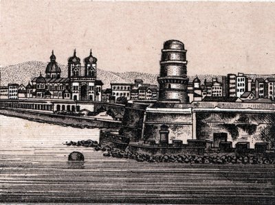 Le fort saint Jean a Marseille i "Världen illustrerar 168 vyer"" Odaterat (slutet av 1800-talet) av Unknown artist