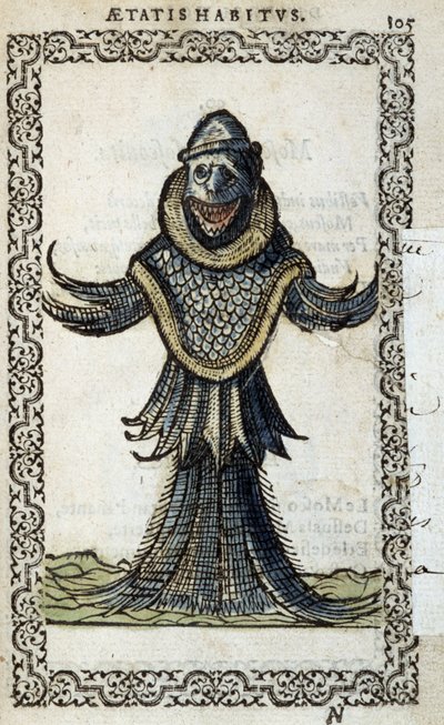 Le monine marin - i "" Habits et effigies"" av Jean Sluperius av Unknown artist
