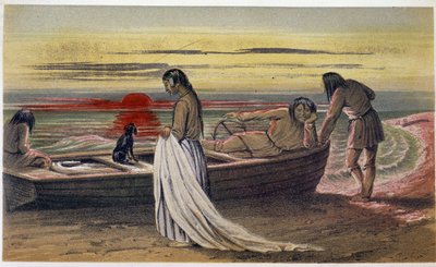 Le shroud "" The winding sheet"" - i "" Exploration of the Labrador Peninsula"" av Hind, London av Unknown artist