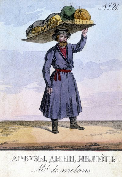 Baljväxthandlare i Ryssland på 1800-talet. av Unknown artist