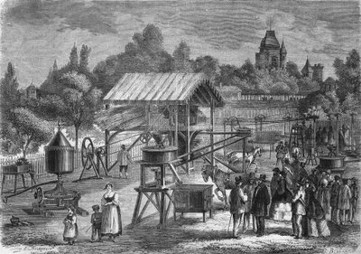 Les Machines agricole av Mr. Joseph Pinet Jr., byggmästare i Abilly (Indre et Loire) 1865. av Unknown artist
