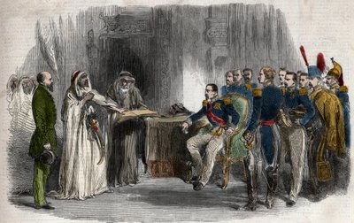 Befrielse av Abd-el-Kader av Napoleon III från slottet Amboise av Unknown artist